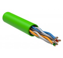 Кабель связи витая пара U/UTP, кат.6 4x2х23AWG solid, LSLTx, 305м, зеленый  LC1-C604-122  ITK