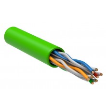 Кабель связи витая пара U/UTP, кат.6 4x2х23AWG solid, LSLTx, 305м, зеленый  LC1-C604-122  ITK