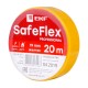 Изолента ПВХ желтая 19мм 20м серии SafeFlex  plc-iz-sf-y  EKF