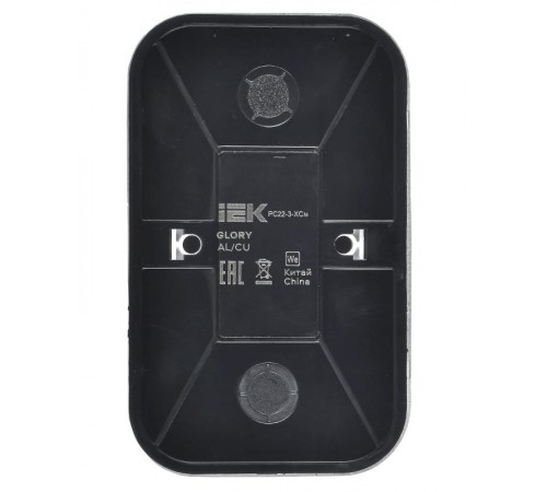 GLORY Розетка 2-местная с з/к без з/ш о/у 16А РС22-3-ХСм сталь матовый  ERH21-K46M-16  IEK