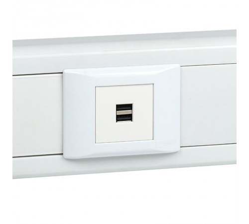 Розетка USB, сила тока 2,1 А (2 гнезда) без индикатора  E2MR2-20USB-10  EKF