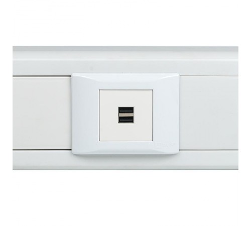 Розетка USB, сила тока 2,1 А (2 гнезда) без индикатора  E2MR2-20USB-10  EKF