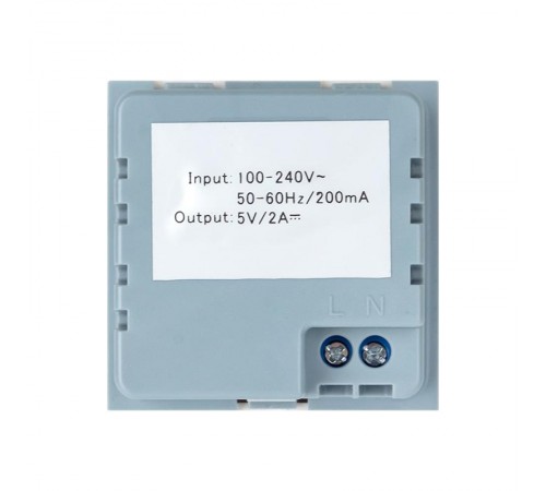 Розетка USB, сила тока 2,1 А (2 гнезда) без индикатора  E2MR2-20USB-10  EKF