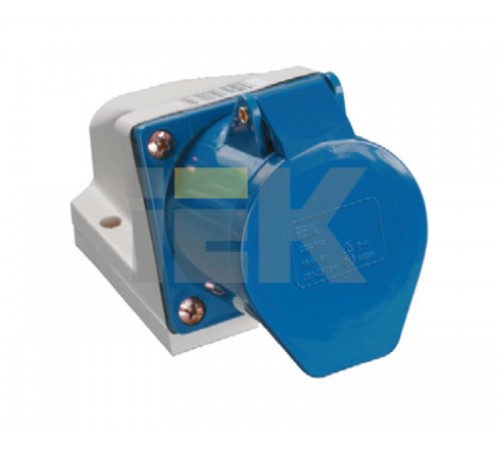 Розетка 113 стационарная 2Р+РЕ 16А 220В IP44  PSR11-016-3  IEK