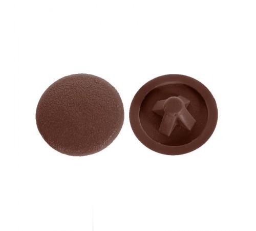 Заглушка для самореза №3 тёмно-коричневая (50 шт) - пакет   108782  Tech-KREP
