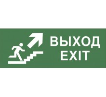 Самоклеющая этикетка INFO-SSA-110 "Выход/лестница вверх/фигура" SSA-101  Б0048479  ЭРА