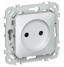 FLITE Розетка без заземления со шторками 10А РСш01-0-ФлЖ жемчуг  FI-R13-10-K36  IEK