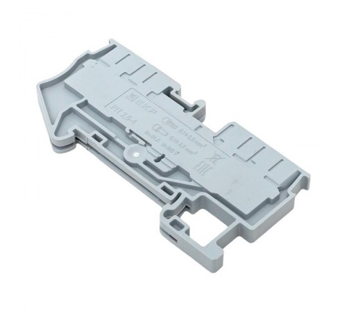 Клеммная колодка пружинная 2,5 Push-in 4 вывода серая PIT-2,5-4  EKF