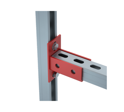Опора соединительная горизонтальная для страт-профиля 41х41 мм HD85  OSG41 HD85 КМ - профиль