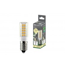 Лампа светодиодная Е14-5 Вт-230 В-3000 К, SMD, 16x54 мм  SQ0340-0340  TDM