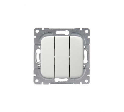 Выключатель 3-клавишный, 1-полюсный, 16А/230В, серия Jussi, белый  10631U  2TKA000149G1  ABB