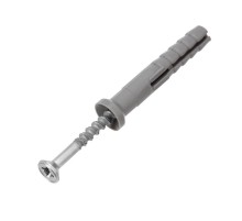 Дюбель-гвоздь потайной бортик, полипропилен 6х40мм, пакет (100 шт/уп)  KR-01-3621-007  Kranz