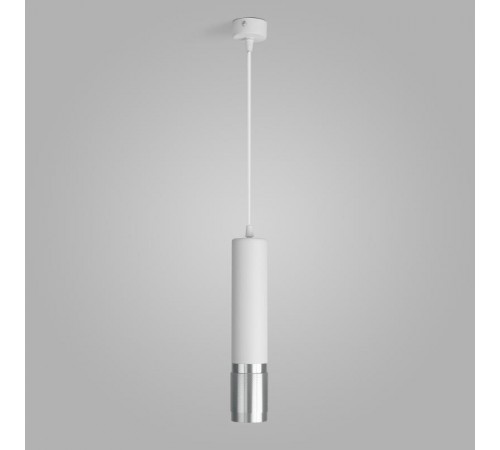 Подвес потолочный DLN108 GU10 белый/серебро Eurosvet  a047739  Elektrostandard