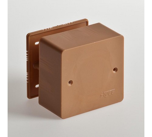 Коробка универсальная для кабель-каналов, 85х85х42мм(коричневая)  65015К  Рувинил