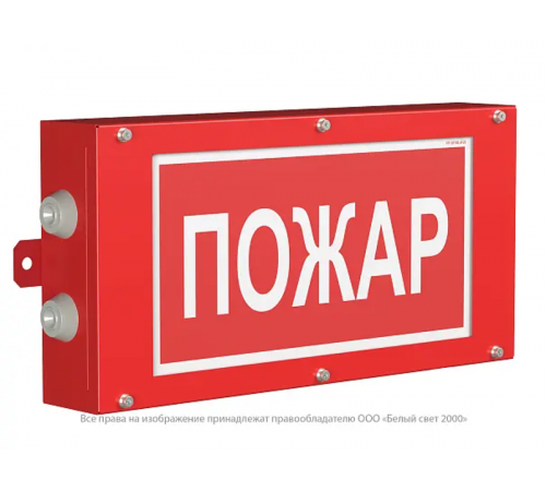 Указатель аварийный светодиодный BS-CANRON-71-S1-INEXI2 11,4Вт 1ч постоянный накладной IP65  a15569  Белый свет