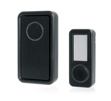 Звонок электрический дверной, (18 мелодий), черный, E-379  41436  FERON