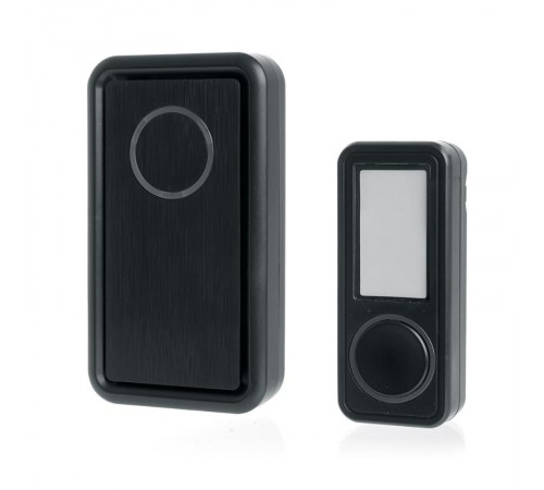 Звонок электрический дверной, (18 мелодий), черный, E-379  41436  FERON