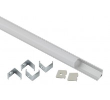 Комплект с угловом анодированным профилем и квадратным рассеивателем CAB280 1616S 16х16мм, 2м  Б0039466  ЭРА