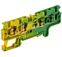 ARMAFIX Клемма пруж. CX4-4 PE 4мм2 4-конт. зазем.  AF-CT41-00-4-K52-004  IEK