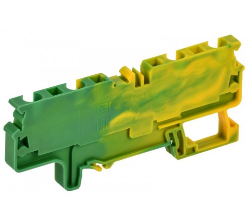 ARMAFIX Клемма пруж. CX4-4 PE 4мм2 4-конт. зазем.  AF-CT41-00-4-K52-004  IEK