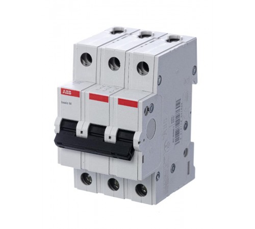 Выключатель автоматический трехполюсный BMS413C06 6А C 4,5кА (BMS413C06)  2CDS643041R0064  ABB