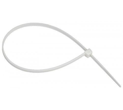 Хомут P6.6 самозатухающий белый 4,8х300мм  UHH90-D048-300-100-K01  IEK