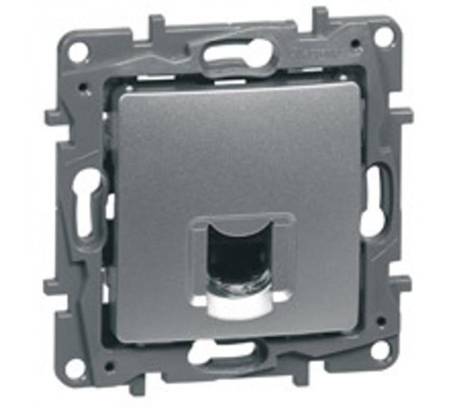 Etika Алюминий Розетка компьютерная RJ45 6 кат. UTP  672453  Legrand