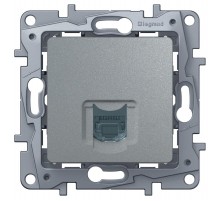 Etika Алюминий Розетка компьютерная RJ45 6 кат. UTP  672453  Legrand