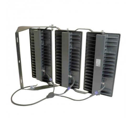 Прожектор светодиодный 2835 SMD 750W 6400K IP65 3*60° AC175-265V/50Hz, черный, LL-933  48974  FERON