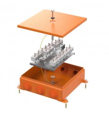 Коробка металлическая огнестойкая 70-0390-FR10.0-32 E15-E120 RAL2004 200x200x65 (4 шт/кор)  70-0390-2004-FR10.0-32  Промрукав