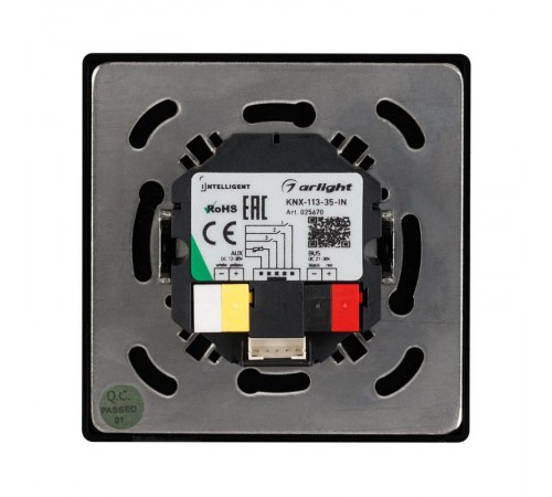 INTELLIGENT ARLIGHT Панель-термостат KNX-113-35-IN (AUX, 20-30V, ext.T-sensor)  025670  Arlight