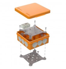 Коробка огнестойкая разветвительная для о/п двухкомпонентная 60-0303-FR6.0-4-2-Р Е15-Е60 100х100х40  60-0303-FR6.0-4-2-Р  Промрукав