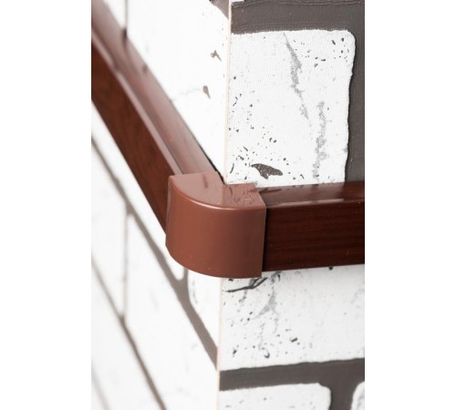 Угол внешний (25х25) (4 шт) Plast EKF PROxima  под темное деревоobd-25-25x4EKF