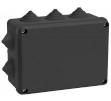 Коробка расп. КМ41242 150х110х70мм IP55 10 вв. черная  UKO11-150-110-070-K02-55  IEK