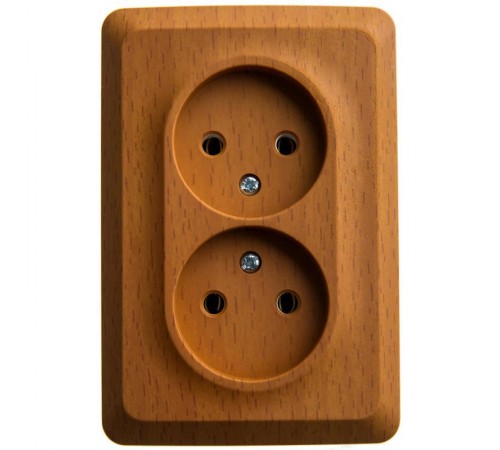 Этюд Бук О/У Розетка 2-ая угловая без заземления без шторок 16А 250B  PA16-105T  SE