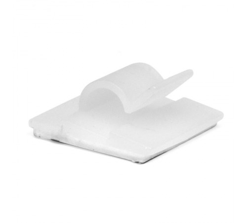 Клипса самоклеящаяся для кругл.кабеля,белая, 10х5х4,9  25430  DKC