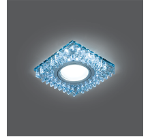 Светильник точечный встраиваемый Backlight BL030 Квадрат. Кристал/Хром, Gu5.3, LED 4100K  BL030  Gauss