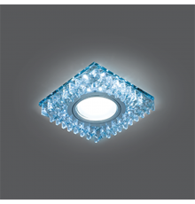 Светильник точечный встраиваемый Backlight BL030 Квадрат. Кристал/Хром, Gu5.3, LED 4100K  BL030  Gauss