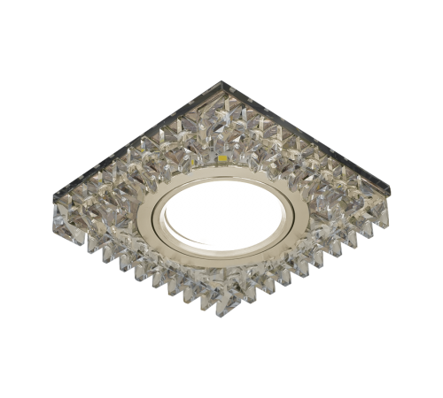 Светильник точечный встраиваемый Backlight BL030 Квадрат. Кристал/Хром, Gu5.3, LED 4100K  BL030  Gauss