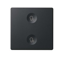 Сенсорный 2-кл выключатель с тематической маркировкой Т3, графит  8000625-038  Simon