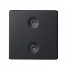 Сенсорный 2-кл выключатель с тематической маркировкой Т3, графит  8000625-038  Simon