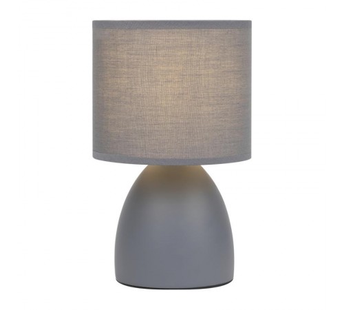 Настольная лампа Nadine 7042-501 1 * Е14 40 Вт керамика серая  Б0053454  Rivoli