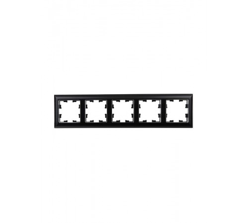 BRITE Рамка 5-ая РУ-5-Бр хром/черный  BR-M52-12-2-K23  IEK