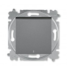 ABB Levit Сталь / дымчатый чёрный Выключатель 1-кл. с подсветкой  3559H-A01446 69W  2CHH590146A6069  ABB