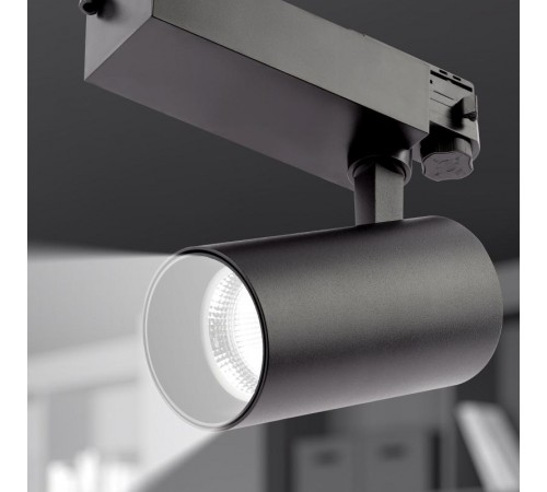 Светильник светодиодный трековый трёхфазный SТR-30-36-40K-B30 узкий луч 4000K черный  Б0049766  ЭРА