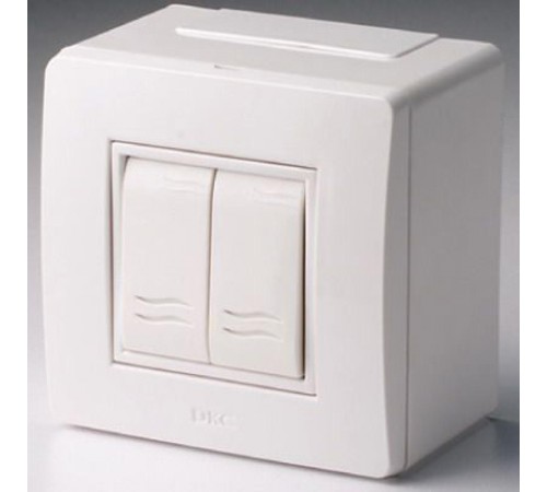 Коробка для миниканалов с двумя выключателями  10001  DKC