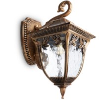 Светильник садово-парковый PL4072 60W 230V E27 245*180*360ММ черное золото (на стену вниз)  11484  FERON