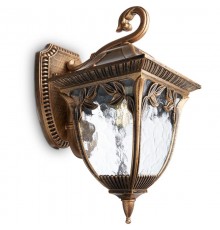 Светильник садово-парковый PL4072 60W 230V E27 245*180*360ММ черное золото (на стену вниз)  11484  FERON