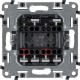 Valena ALLURE DIY Сл.кость Переключатель 2-клавишный с подсветкой 10А 250В  752809  Legrand
