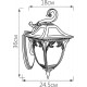Светильник садово-парковый PL4072 60W 230V E27 245*180*360ММ черное золото (на стену вниз)  11484  FERON